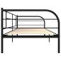 Preview: Tagesbett-Rahmen Schwarz Metall 90×200 cm 