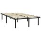 Preview: Bett Schwarz Metall 120x200 cm