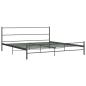 Preview: Bettgestell Grau Metall 180×200 cm