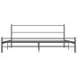 Preview: Bettgestell Grau Metall 200×200 cm