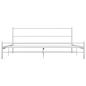 Preview: Bettgestell Weiß Metall 160×200 cm