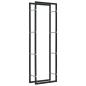 Preview: ARDEBO.de - Brennholzregal Schwarz 50 x 20 x 150 cm Stahl  