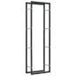 Preview: Brennholzregal Schwarz 50 x 20 x 150 cm Stahl  