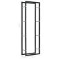 Preview: Brennholzregal Schwarz 50 x 20 x 150 cm Stahl  