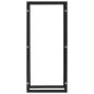 Preview: Brennholzregal Schwarz 44 x 20 x 100 cm Stahl
