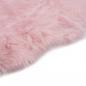 Preview: Teppich 60x90 cm Künstlicher Schafspelz Rosa