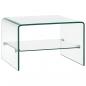 Preview: ARDEBO.de - Couchtisch Transparent 50×45×33 cm Hartglas 