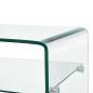 Preview: Couchtisch Transparent 98×45×31 cm Hartglas 