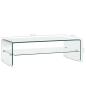 Preview: Couchtisch Transparent 98×45×31 cm Hartglas 
