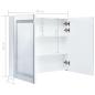 Preview: LED-Spiegelschrank 80x12,2x68 cm