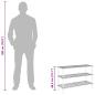 Preview: Schuhregal mit 3 Böden Massivholz Tanne