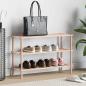 Preview: Schuhregal mit 3 Böden Massivholz Tanne