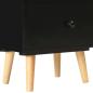 Preview: Nachttische 2 Stk. Schwarz 40 x 30 x 50 cm Kiefer Massivholz  