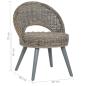 Preview: Sessel Kubu-Rattan Grau