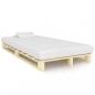 Preview: Palettenbett Massivholz Kiefer 120×200 cm
