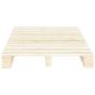 Preview: Palettenbett Massivholz Kiefer 120×200 cm