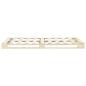 Preview: Palettenbett Massivholz Kiefer 200×200 cm