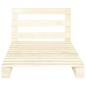 Preview: Palettenbett Massivholz Kiefer 100×200 cm