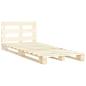 Preview: Palettenbett Massivholz Kiefer 120×200 cm