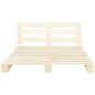 Preview: Palettenbett Massivholz Kiefer 160×200 cm