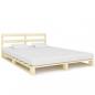 Preview: Palettenbett Massivholz Kiefer 160×200 cm