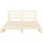 Preview: Palettenbett Massivholz Kiefer 160×200 cm