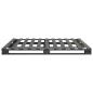 Preview: Palettenbett Grau Massivholz Kiefer 120×200 cm