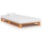 Preview: Palettenbett Braun Massivholz Kiefer 90×200 cm