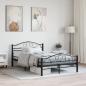 Preview: ARDEBO.de - Bettgestell Schwarz Stahl 140×200 cm