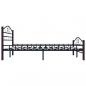 Preview: Bettgestell Schwarz Metall 180×200 cm