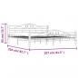 Preview: Bettgestell Schwarz Metall 200×200 cm