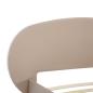 Preview: Bettgestell Cappuccino-Braun Kunstleder 100x200 cm