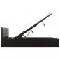 Preview: Stauraumbett Hydraulisch Schwarz Kunstleder 180×200 cm