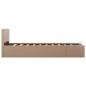 Preview: Stauraumbett Hydraulisch Cappuccino-Braun Kunstleder 100×200 cm