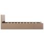 Preview: Stauraumbett Hydraulisch Cappuccino-Braun Kunstleder 120×200 cm