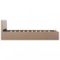 Preview: Stauraumbett Hydraulisch Cappuccino-Braun Kunstleder 120×200 cm