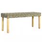 Preview: ARDEBO.de - Sitzbank 110 cm Natur Kubu-Rattan und Massivholz Mango