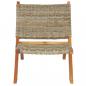 Preview: Relaxstuhl Natur Kubu-Rattan und Massivholz Mahagoni
