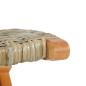 Preview: Relaxstuhl Natur Kubu-Rattan und Massivholz Mahagoni
