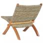 Preview: Relaxstuhl Natur Kubu-Rattan und Massivholz Mahagoni