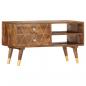 Preview: TV-Schrank 85 x 35 x 47 cm Mango-Massivholz