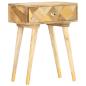 Preview: Nachttisch 43×30×58 cm Massivholz Mango 