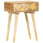 Preview: Nachttisch 43×30×58 cm Massivholz Mango 