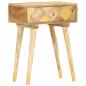 Preview: Nachttisch 43x30x58 cm Massivholz Mango