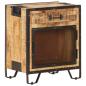 Preview: Nachttisch 43×30×51 cm Raues Mango-Massivholz