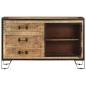 Preview: Sideboard 100×31×60 cm Raues Mango-Massivholz 
