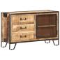 Preview: Sideboard 100×31×60 cm Raues Mango-Massivholz 