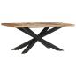Preview: Esstisch 180 x 90 x 76 cm Recyceltes Massivholz 