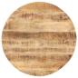Preview: Tischplatte Massivholz Mango Rund 15-16 mm 60 cm