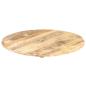 Preview: Tischplatte Massivholz Mango Rund 15-16 mm 80 cm